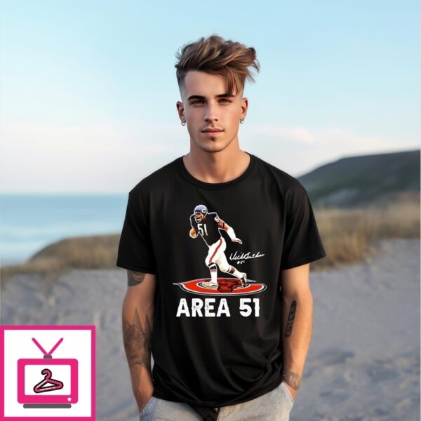 Area 51 Dick Butkus Chicago Bears Signature T-Shirt
