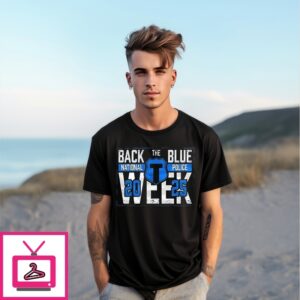 Back The Blue National Police 2025 T-Shirt