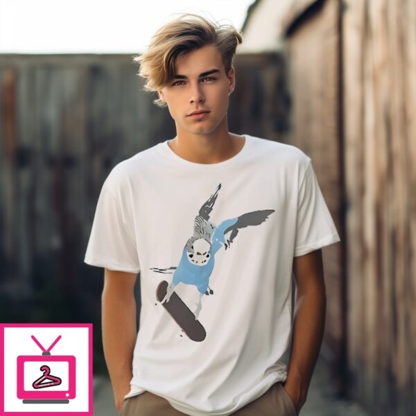 Bird Skateboard Funny T-Shirt