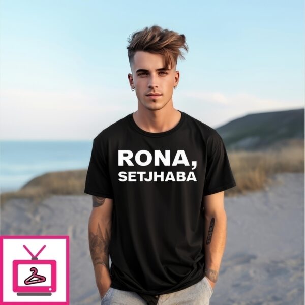 Carl Niehaus Wearing Rona Setjhaba 2025 T-Shirt