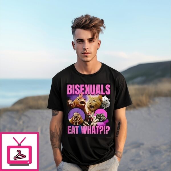 Chicken And Cat Bisexuals Eat What Vintage Bootleg Style T-Shirt