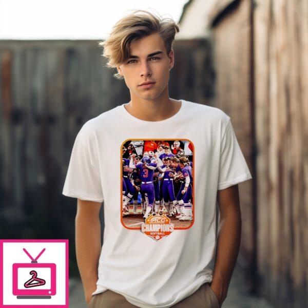 Clemson Softball 2025 Acc Champions Poster T-Shirt