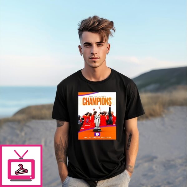 Clemson Tigers 2025 Acc Softball Champions Poster T-Shirt