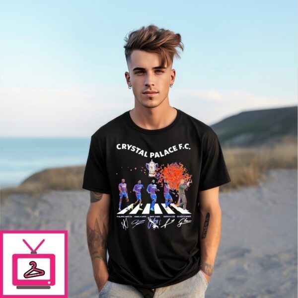 Crystal Palace Fc Players Walking Signatures T-Shirt