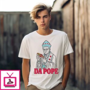 Da Pope Hot Dog Funny Independence Day T-Shirt