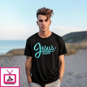 Diamondbacks Pitcher Brandon Pfaadt Wearing Jesus Won T-Shirt