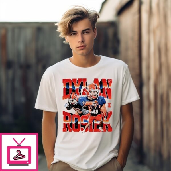 Dylan Rosiek Illinois Fighting Illini  Player Collage T-Shirt
