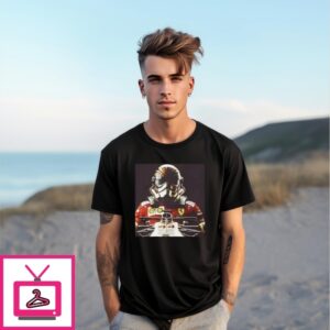 George Lucas Wearing Lewis Hamilton X Star Wars With Stormtrooper Helmet T-Shirt George Lucas Wearing Lewis Hamilton X Star Wars With Stormtrooper Helmet T-Shirt