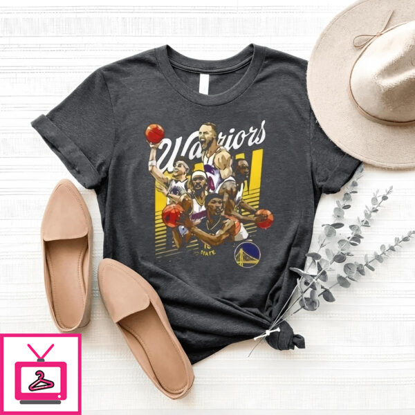 Golden State Warriors Starting 5 Basketball Vintage Bootleg Style T-Shirt