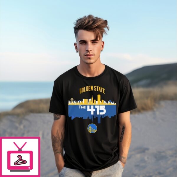 Golden State Warriors The 415 Cities City Skyline T-Shirt