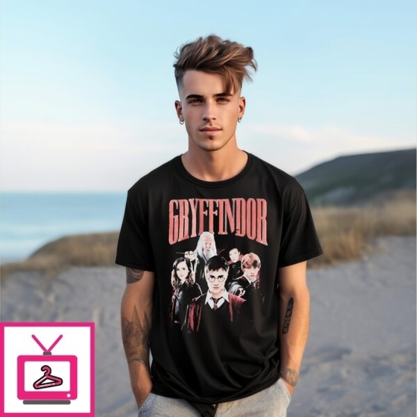 Harry Potter Gryffindor Vintage Bootleg Style T-Shirt