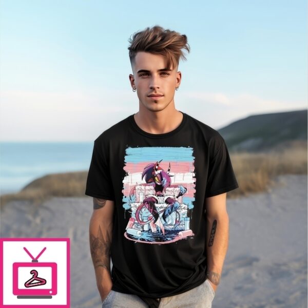 Hazbin Hotel Helluva Boss Sallie Pride T-Shirt