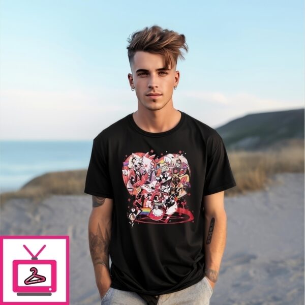 Hazbin Hotel Pride Flags Group T-Shirt