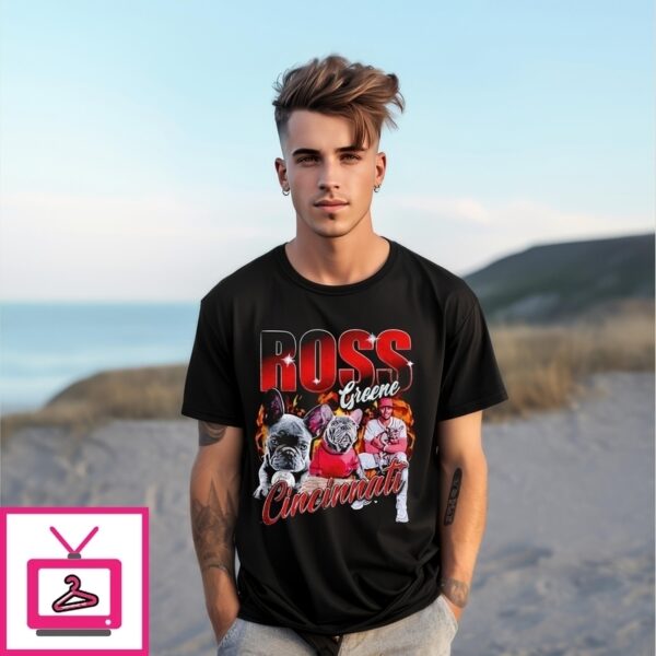 Hip Hop Ross Greene Cincinnati Reds Bulldog Baseball Bootleg Style T-Shirt