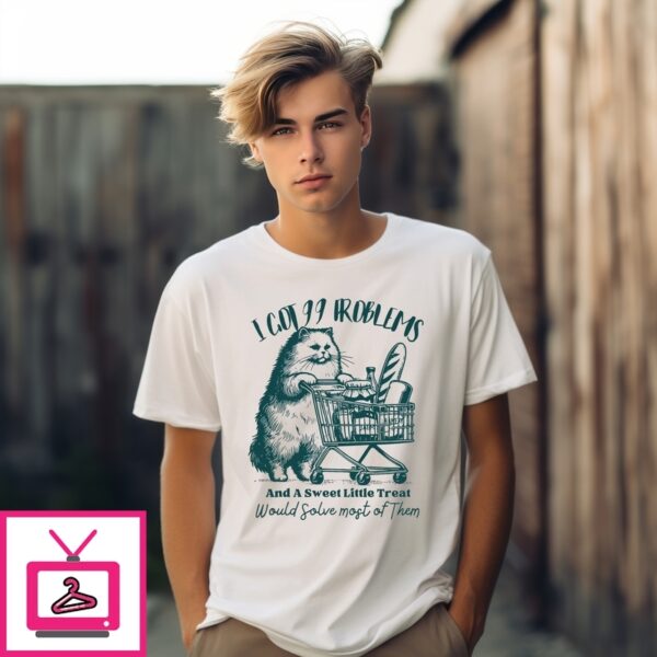 I Got 99 Problems Cat Grocery Shopping T-Shirt