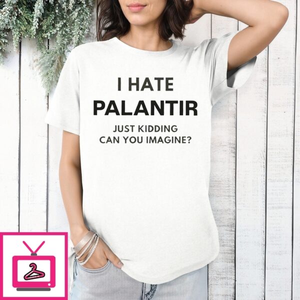 I Hate Palantir Just Kidding Can You Imagine T-Shirt