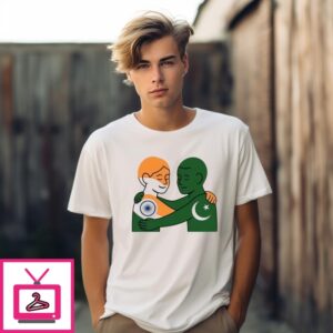 India Pakistan Peace Anti War Hug T-Shirt India Pakistan Peace Anti War Hug T-Shirt