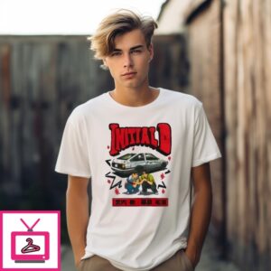 Initial D Crouching Puff Print T-Shirt