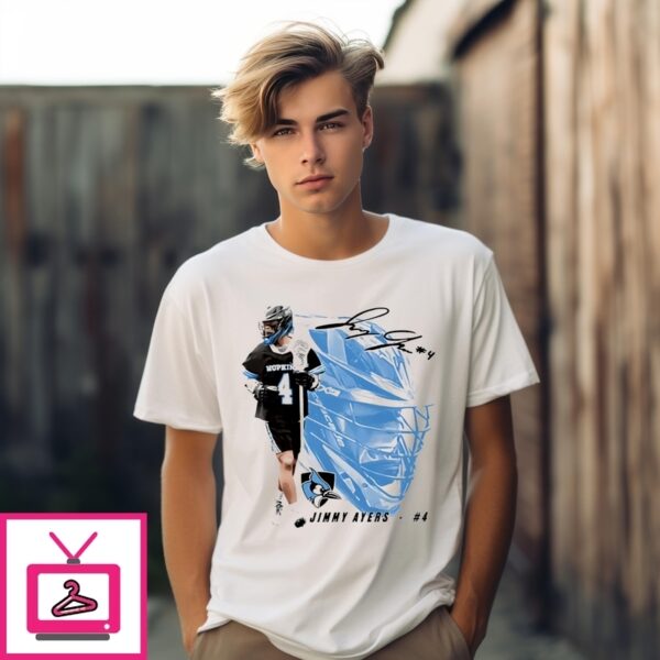 Jimmy Ayers Johns Hopkins Lacrosse Big Face T-Shirt