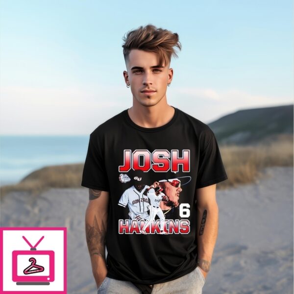 Josh Hankins Gonzaga Baseball Player Collage T-Shirt