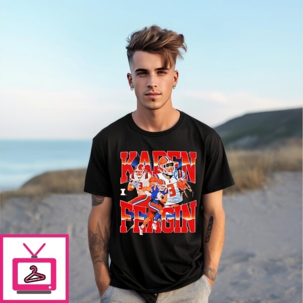Kaden Feagin Illinois Fighting Illini  Player Collage T-Shirt