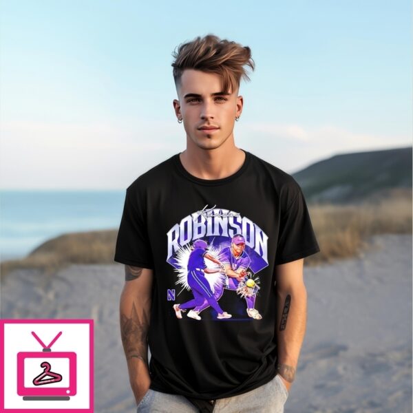 Kansas Robinson Northwestern Softball  Player Collage T-Shirt