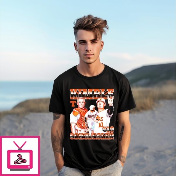 Kimble Schuessler Texas Baseball Player Collage T-Shirt
