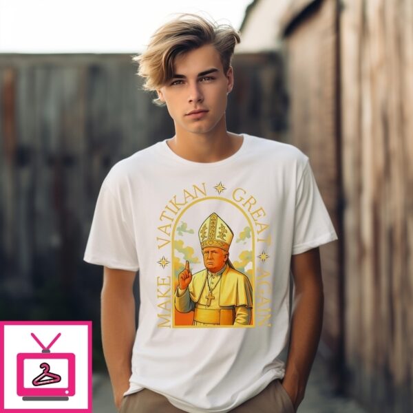Make Vatikan Great Again Trump For Pope Cartoon T-Shirt