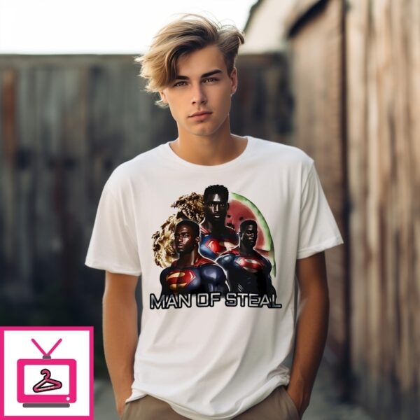 Man Of Steal Superman Watermelon And Fried Chicken T-Shirt