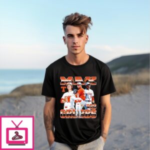 Max Grubb Texas Baseball Player Collage T-Shirt