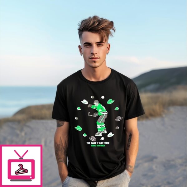Mikko Rantanen Dallas Stars The Game Seven Hat Trick T-Shirt
