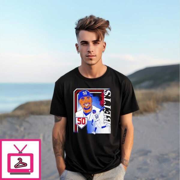 Mookie Betts Los Angeles Dodgers  Collage Frame Signature T-Shirt