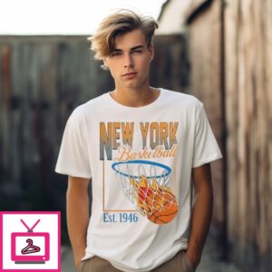 New York Knick Basketball Since 1946 Vintage Nba 2025 T-Shirt