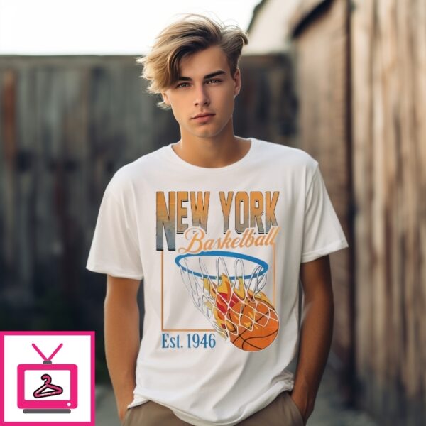 New York Knick Basketball Since 1946 Vintage Nba 2025 T-Shirt