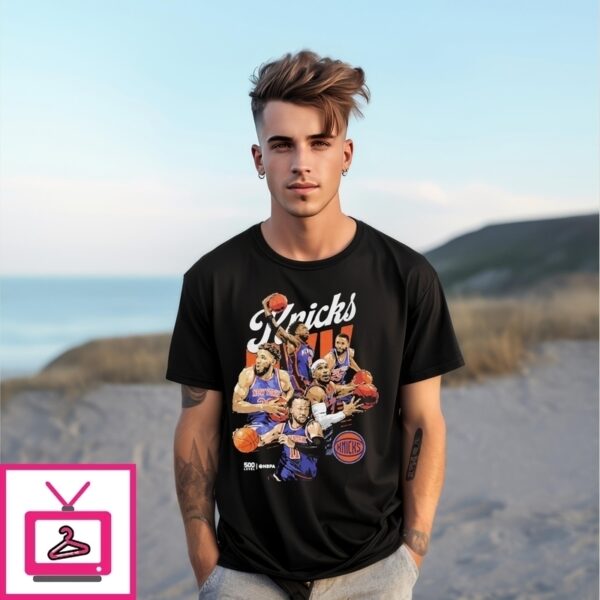 New York Knicks Starting 5 Nba 2025 T-Shirt