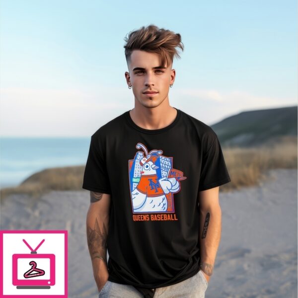 New York Mets Pigeon Queens Baseball T-Shirt