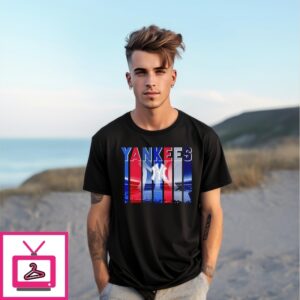 New York Yankees Red White And Holy Stadium Retro T-Shirt