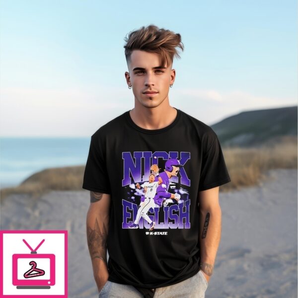 Nick English Kansas State Baseball Player Collage T-Shirt