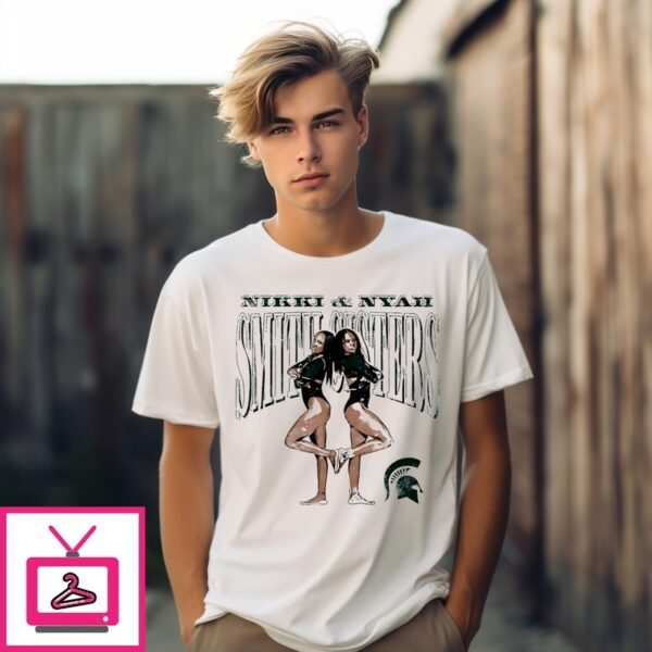 Nikki And Nyah Michigan State Gymnastics Graphic T-Shirt