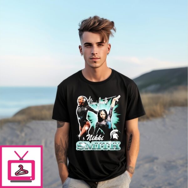 Nikki Smith Michigan State Gymnastics Signature Vintage T-Shirt