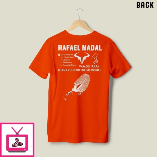 Official Rafael Nadal Merci Rafa 2025 Thank For The Memories T-Shirt