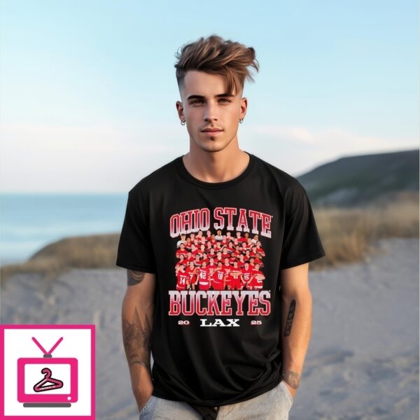 Ohio State Buckeyes Men’S Lacrosse 2025 Collage T-Shirt