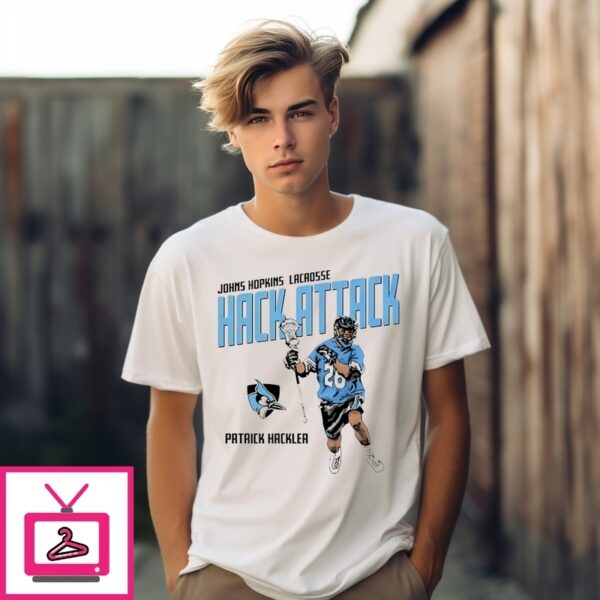 Patrick Hackler Johns Hopkins Lacrosse Illustrated T-Shirt