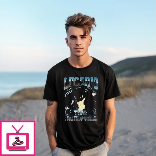 Pokémon Lucario Type Fighting-Steel Poster T-Shirt