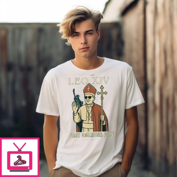 Pope Leo Xiv First American Pope Est 2025 Vintage Catholic T-Shirt