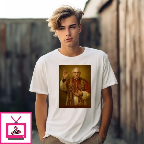 Pope Leo Xiv Portrait Art T-Shirt
