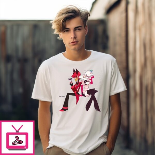 Radiodust Pride Hazbin Hotel Alastor Angel Dust T-Shirt
