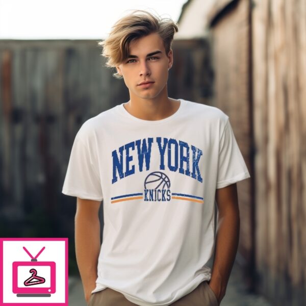 Retro New York Knicks Basketball 2025 Nba Playoffs T-Shirt