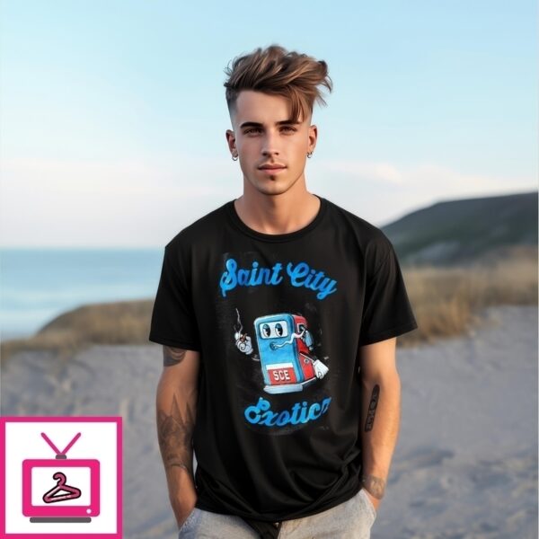 Saint City Exoticz Gasoline Pump T-Shirt