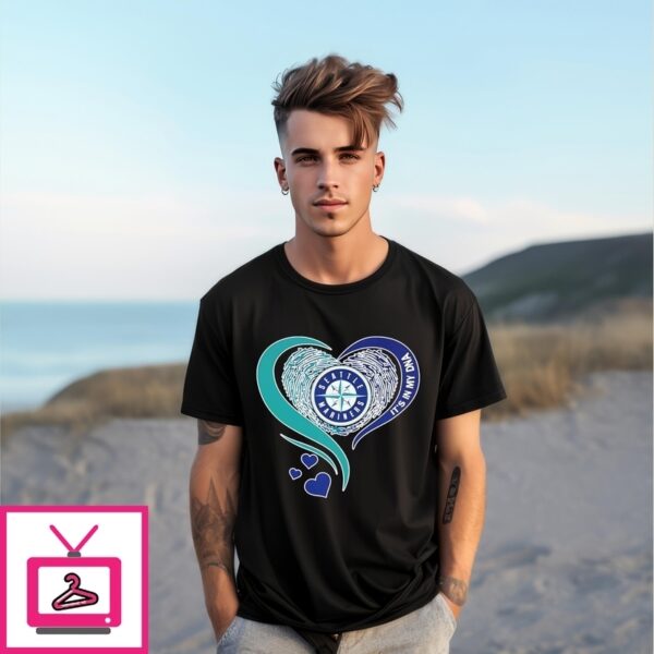 Seattle Mariners It’S In My Dna Heart T-Shirt